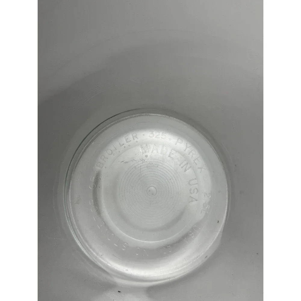 Pyrex Glass Mixing Bowl 325 2.5L Clear Made in‎ USA Oven Broiler Safe